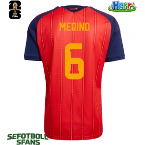 Spanien Mikel Merino #6 Hemmatröja VM 2026 Kortärmad